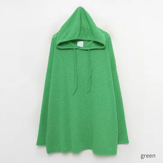 Oversized knit hoodie