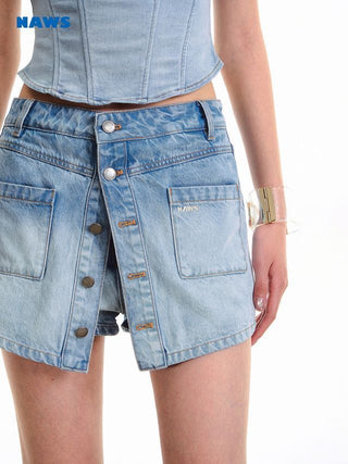 [NOTAWEAR] Button Denim Skort