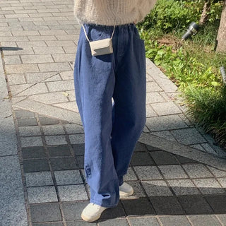 Side buckle washing pants