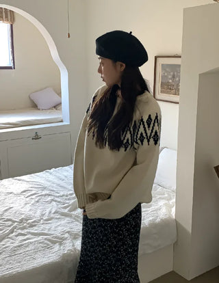 Jacquard Nordic Stitch Knit