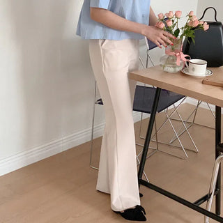 Bootcut slim slacks