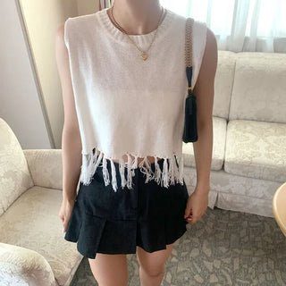 Fringe Sleeveless Knit
