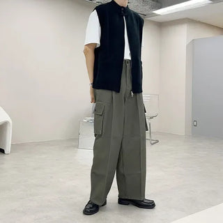 Pocket Cotton Cargo Pants