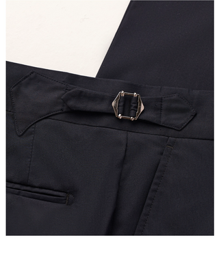 [CULTUM] Machine Washable Straight-Leg Trousers
