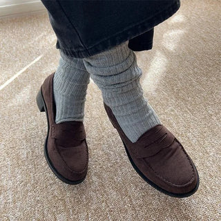 Ribbed long socks