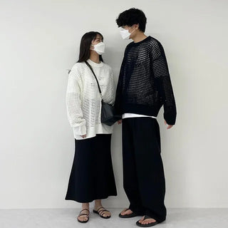 we mesh warmer round knit