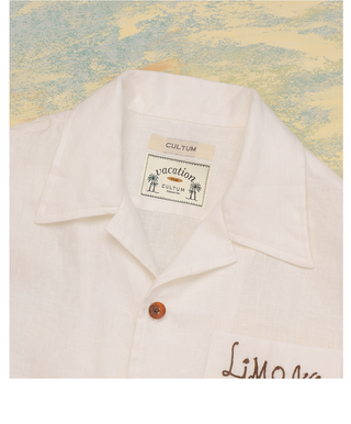 [CULTUM] Linen Cuban Collar Shirt