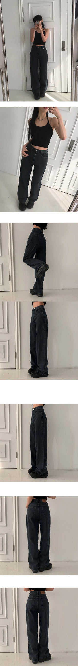 Planner Semi Wide Formy Long Denim PT