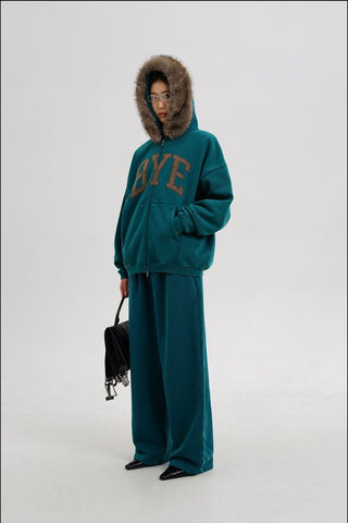 [MASONPRINCE] BYE Hooded Cardigan Set