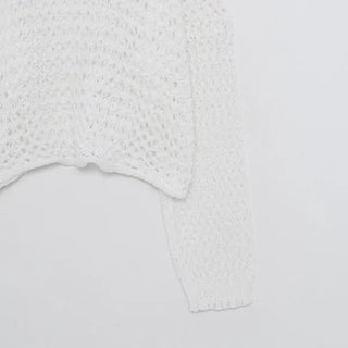 Perforated Cropped Knit