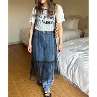 See-through layered dress - P000IYRH