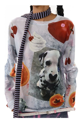 CONP Mesh Graphic Long Sleeve (White)