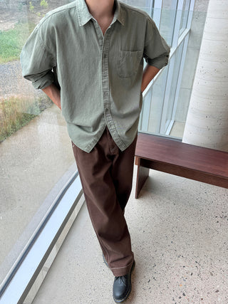 Haze Aging Fade Washed Shirt