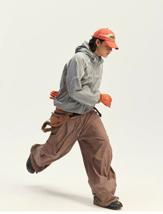 [Monterest] Washed 4-Way Stretch Mesh Hooded Jacket