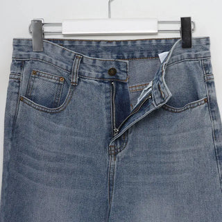 slim boot-cut long jeans