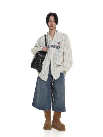 MASONPRINCE Logo Striped Shirt