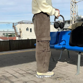 Cargo fleece pants