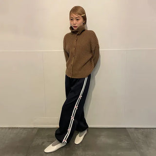 Ribbon detail jogger pants
