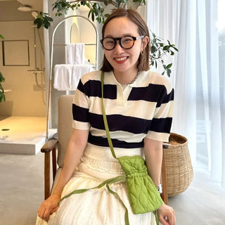 Colored striped knit