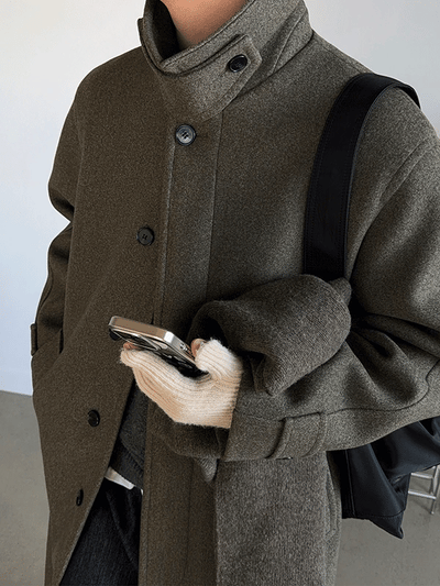 Ribe Daily Wool Balmacaan Coat