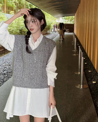 Tencel Flare Shirt Dress