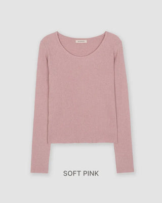 [Slenderizing effect] Bamboo soft rib knit