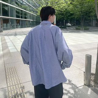 Oversized striped shirt