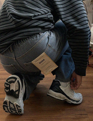 DUDE Stone Elastic Denim Pants (2 colors)