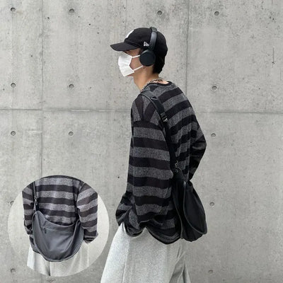 Nylon round cross bag