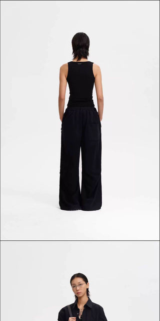 [MASONPRINCE] Washed Wide Leg Sweatpants with Metal Charms