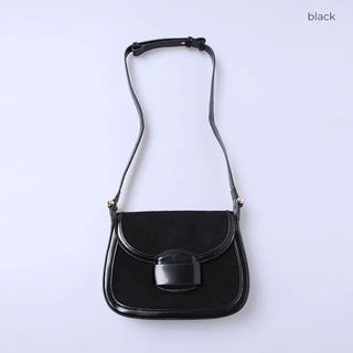 Suede shoulder bag