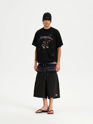 [MASONPRINCE] Studded Bear Graphic Tee