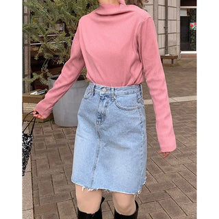 Basic denim skirt