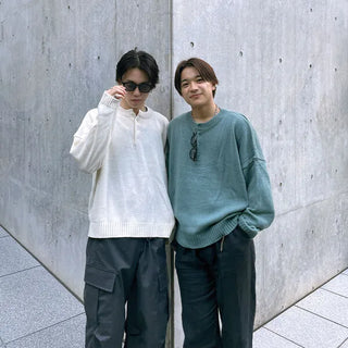 (Unisex) Oversized Button Knit