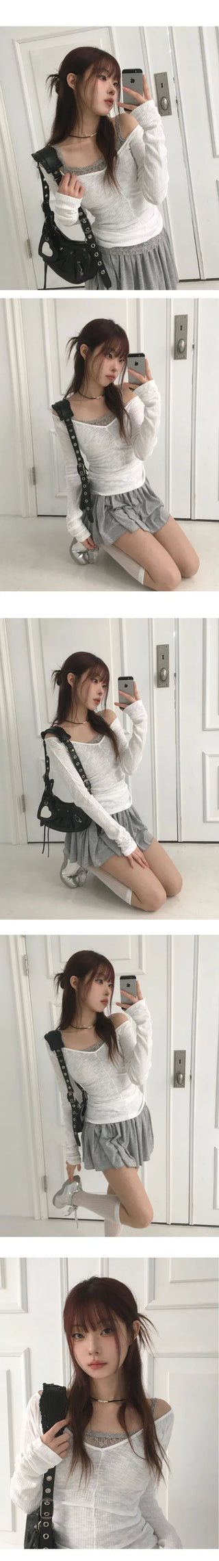Full Lace Layered Sleeveless Top - 4 Colors