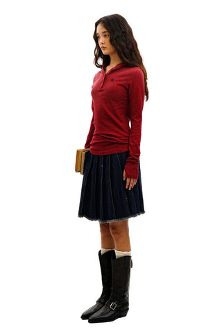 [Moromoro2] Old Hooded Long T-Shirt