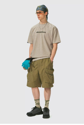 [Monterest] Quick-Dry Antibacterial Logo Crewneck Tee