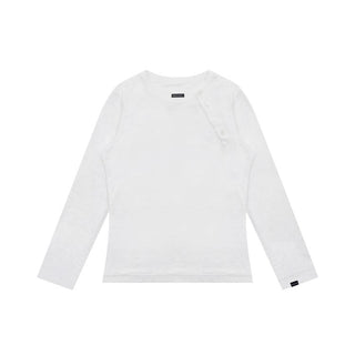 [MASONPRINCE] Layered Henley Long Sleeve Tee