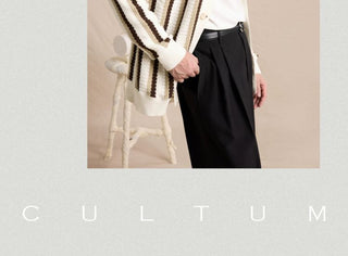 [CULTUM] Relaxed Fit Openwork Knit Cardigan