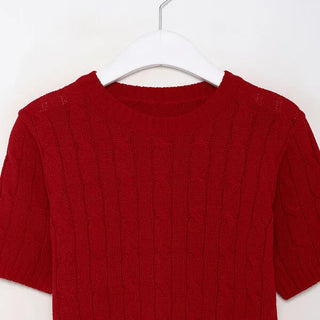 Cable sweater