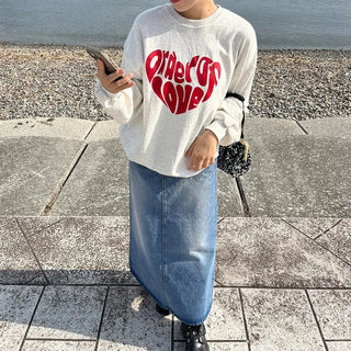 Heart logo sweatshirt