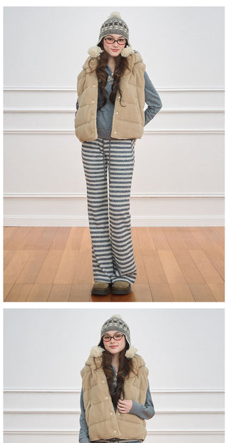 [NECY] Michelin Black Stripe Flared Pants
