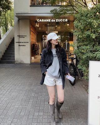 Leather suede jacket