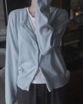 Cashmere Round Cardigan
