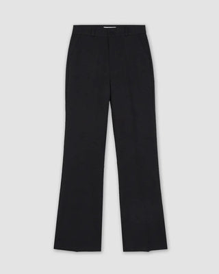 Warm fleece-lined semi-bootcut slacks