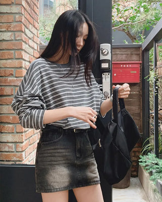 Oversized striped T-shirt