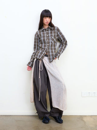 [NeverSeez] Pleated Wide-Leg Pants