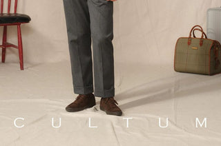 [CULTUM] Cashmere Blend Mock Neck Sweater