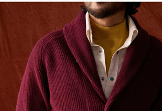 [CULTUM] Wool Shawl Collar Cardigan