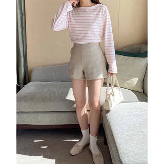 haru stripe boat neck T